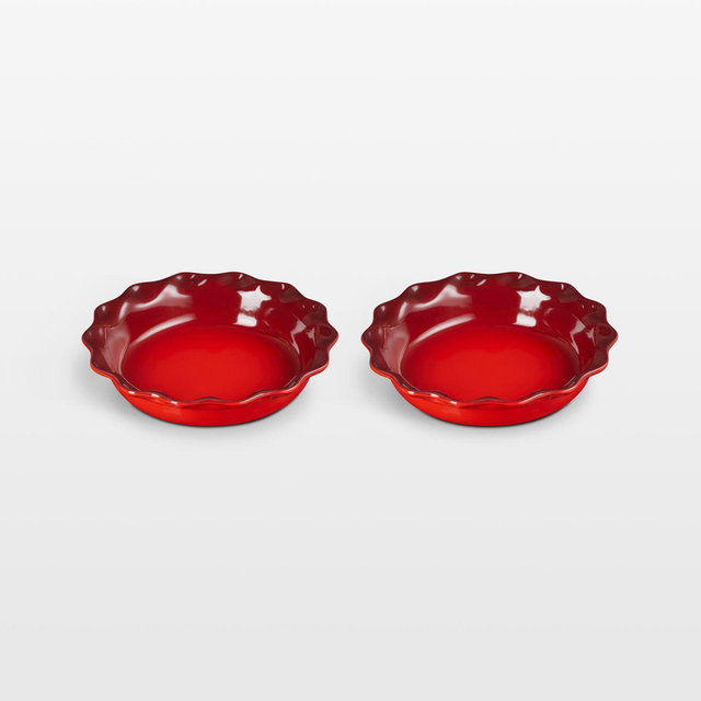 Le Creuset ® Cerise Heritage Pie Dishes, Set of 2