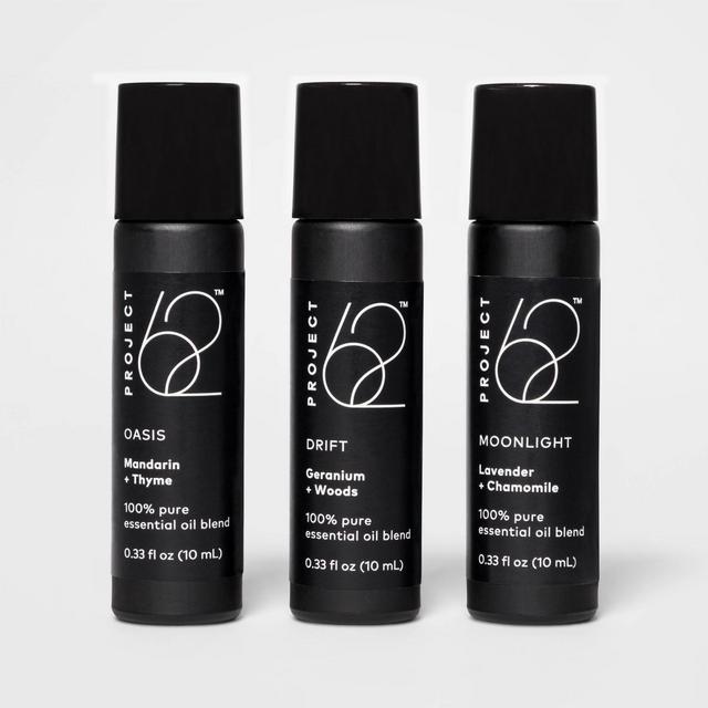 .33 fl oz 3pk Essential Oil Relax Collection - Moonlight, Oasis, Drift - Project 62™