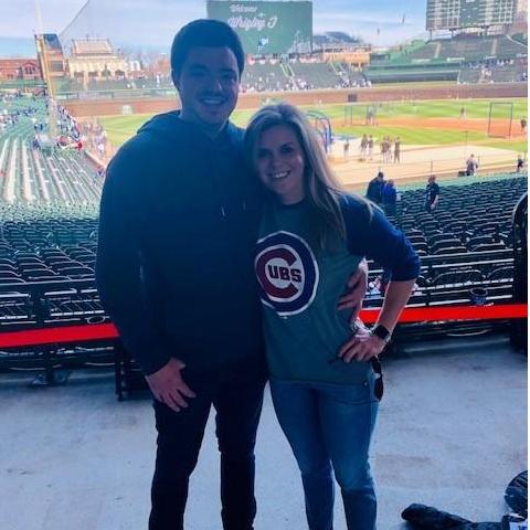 Cubs home opener for Alex's birthday!