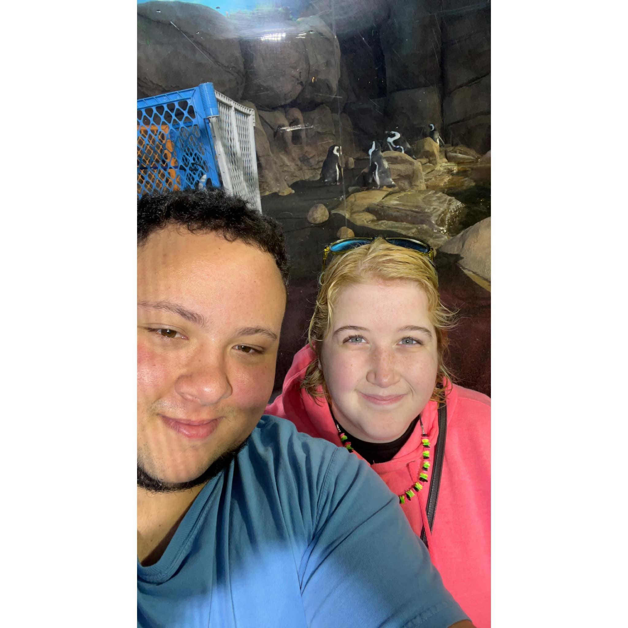 Isaac and Maddy’s vacation trip included a visit to Ripley’s Aquarium, where they got to see penguins up close—and even snap a photo with them! A fun and memorable experience they’ll never forget.