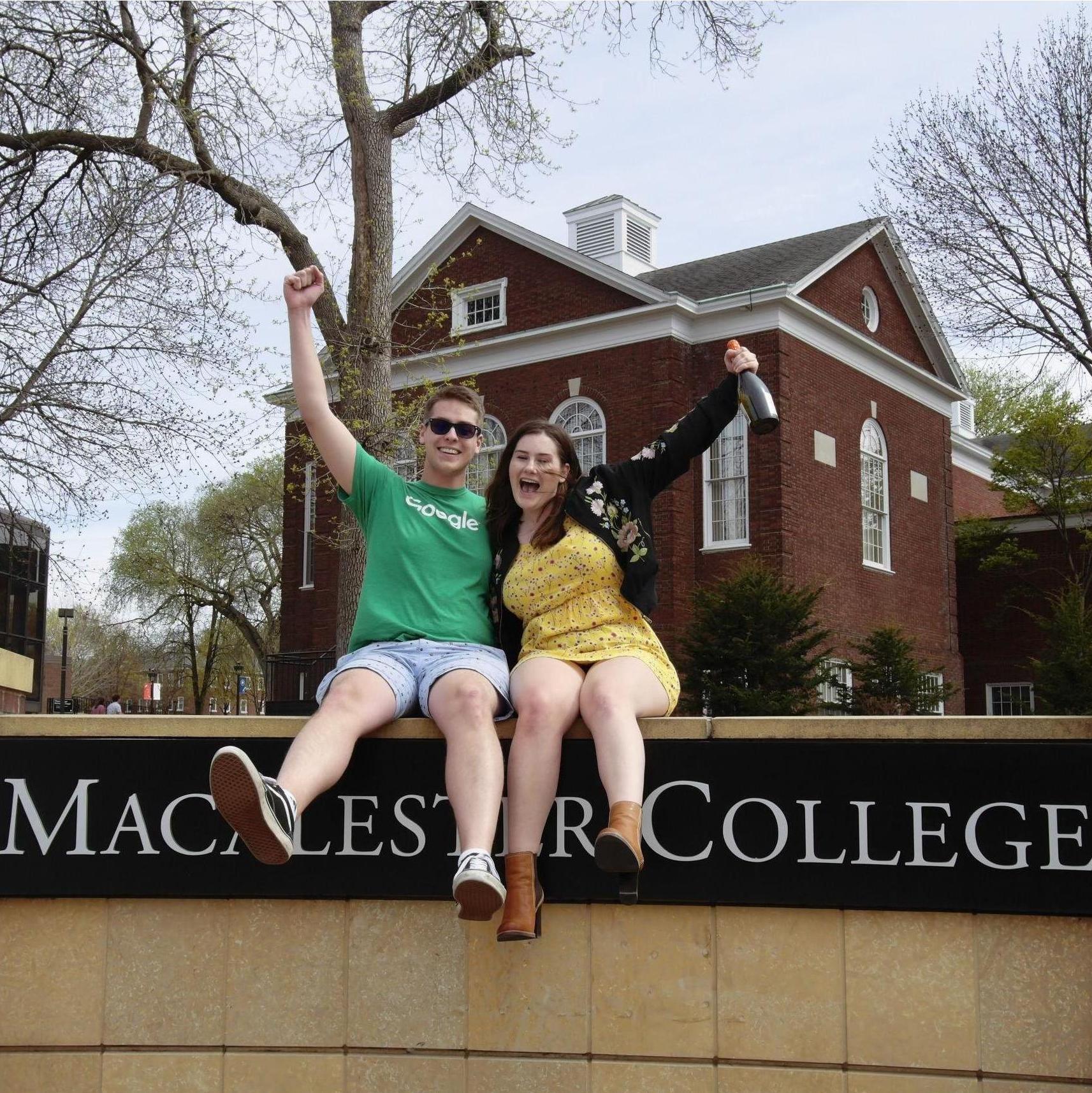 Soon after graduating from Macalester College.