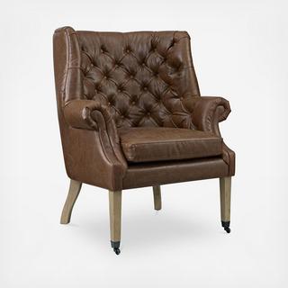 Chart Vinyl Lounge Chair