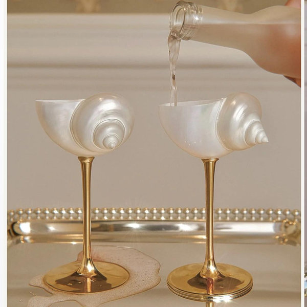 Seashell Enchanté Cup™️ Set of 2 in Gold