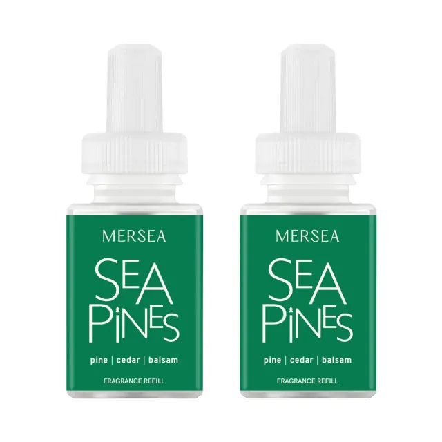 Pura Mersea 2pk Sea Pines Smart Vial Fragrance Refills: Pura Diffuser, Cedar & Pine Scented