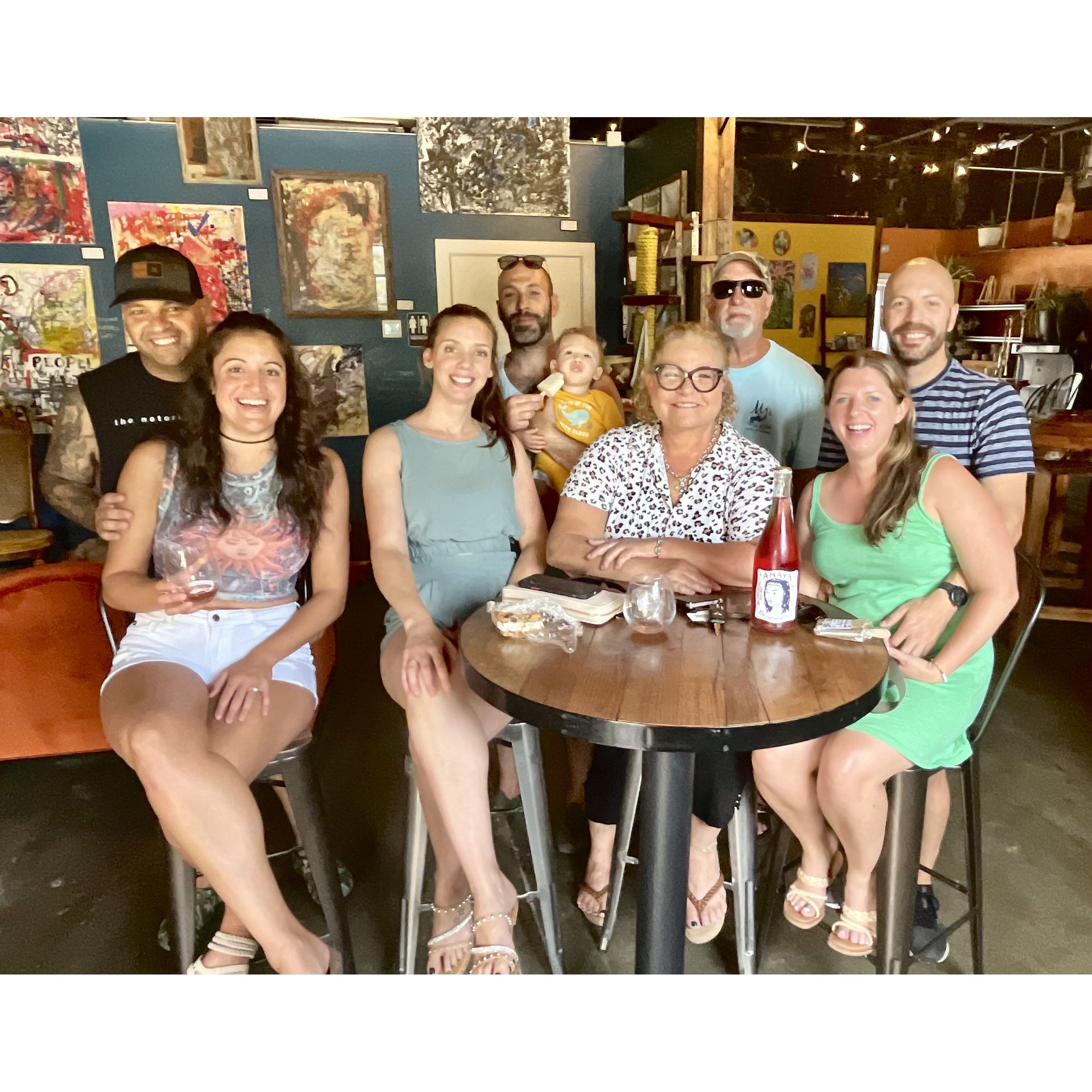 First full Korelitz family hangout in Wilmington NC.