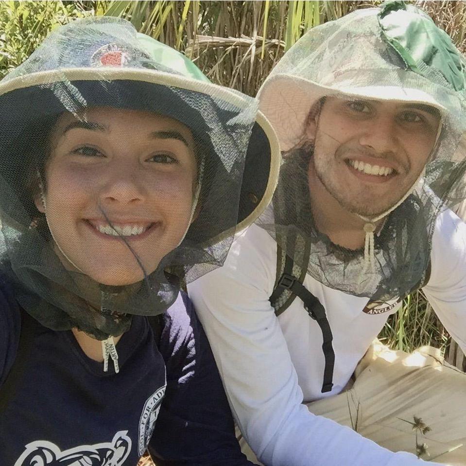 On our first hike together... in the Everglades.