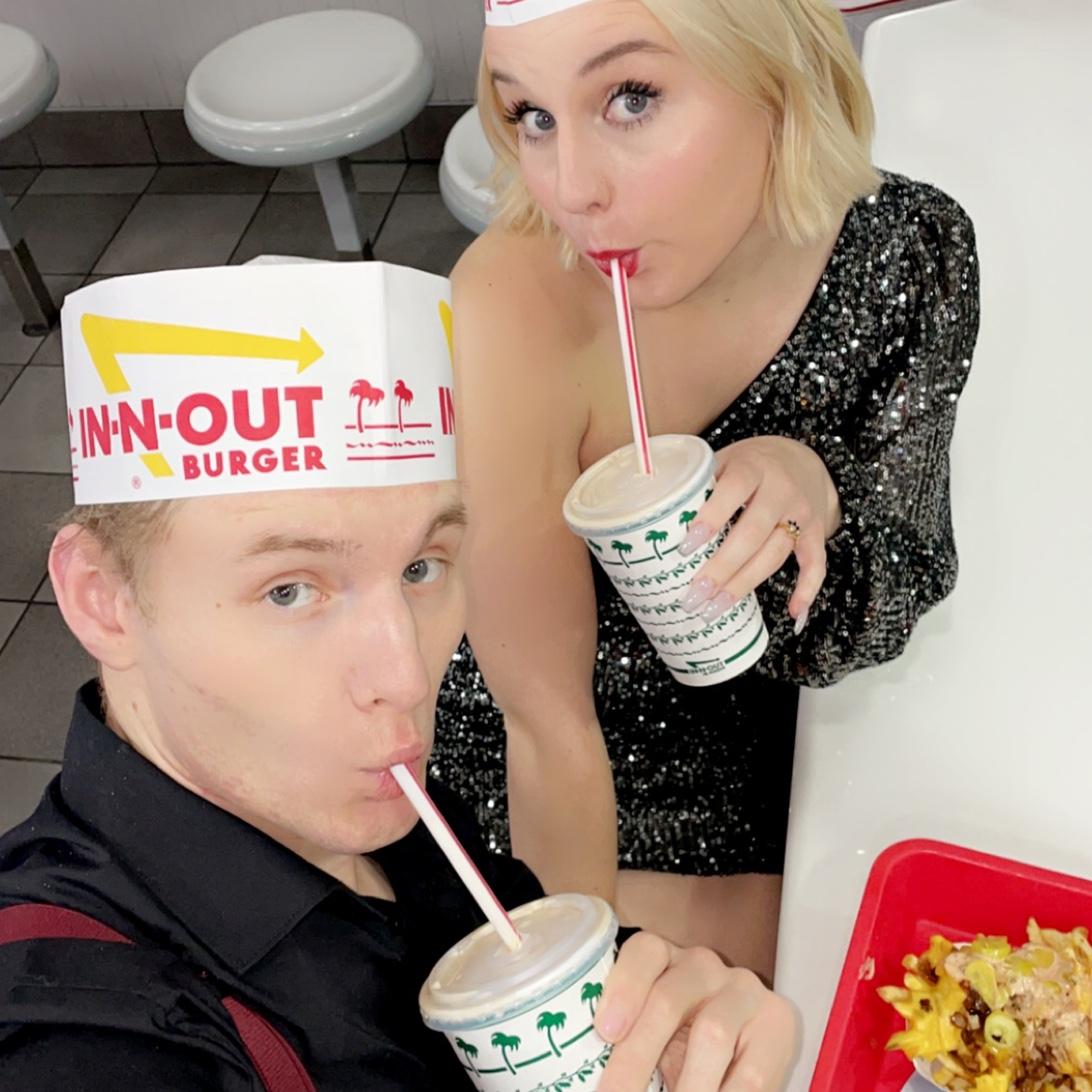 In-N-Out after the ADPi winter formal 🩵