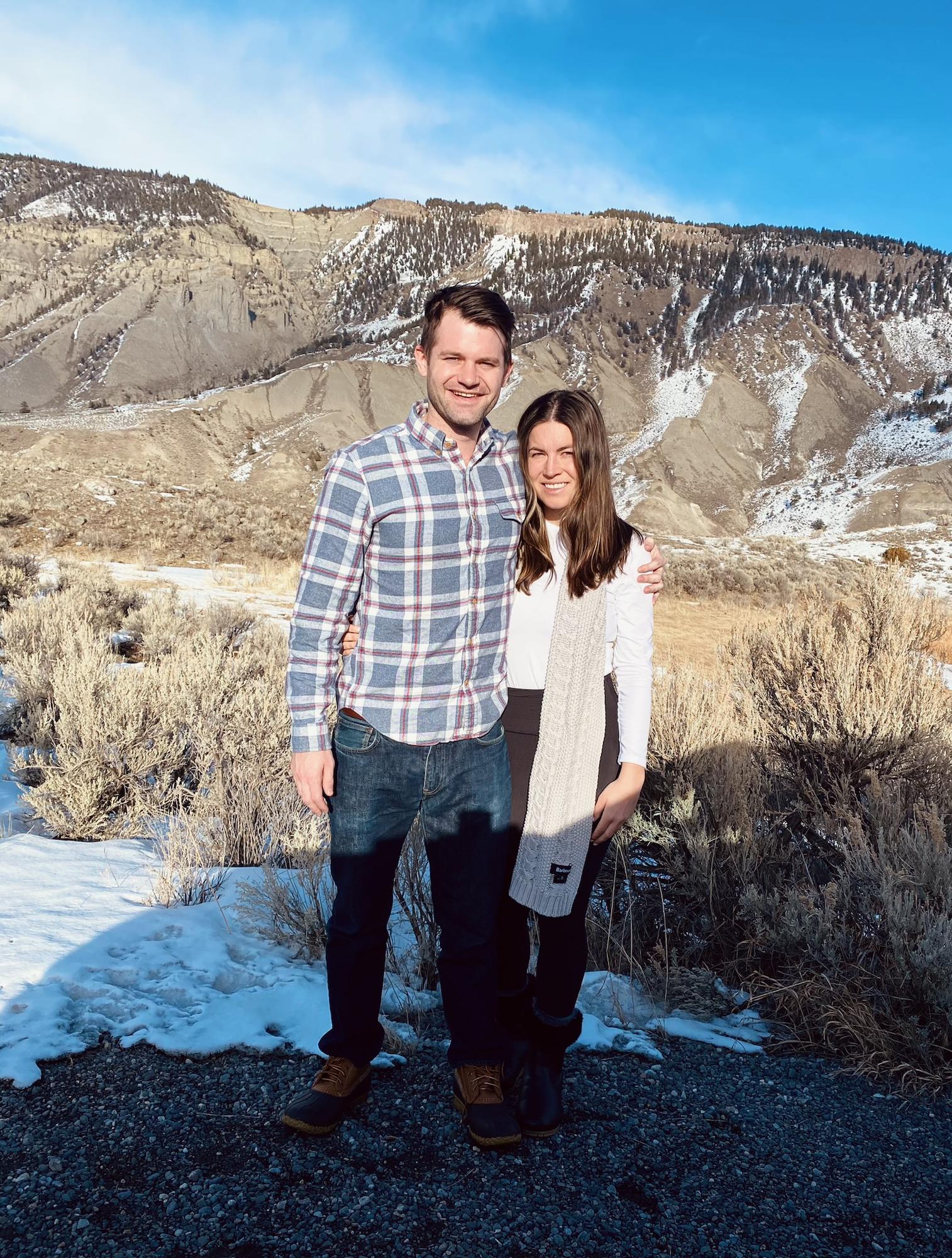 Yellowstone National Park trip in March 2021 that Ryan booked after binging the show Yellowstone