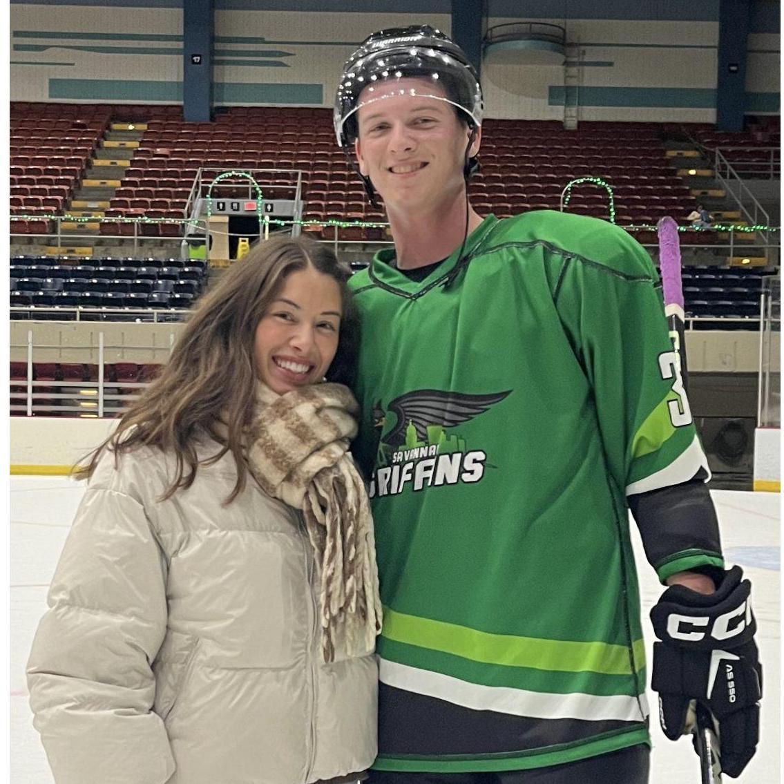 Carson’s last hockey game in Savannah with his biggest supporter ;)