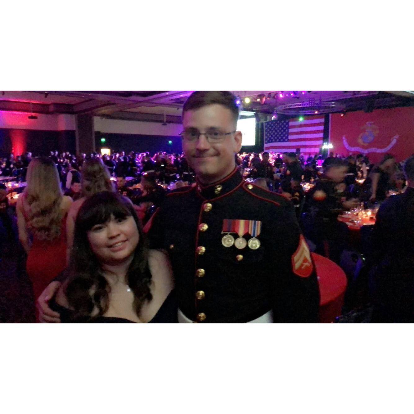 Our first Marine Corp Ball together