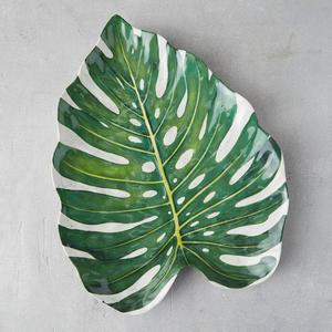 Palm Leaf Melamine Platter