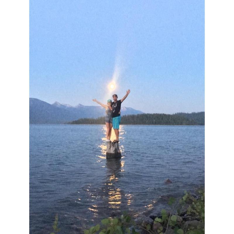 Nope, that’s not the sun, but a full moon on our favorite body of water, Hungry Horse Reservoir
