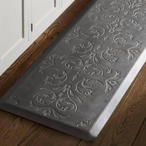 Wellnessmats® Frontgate Series Scroll Comfort Mat | Sea Mist