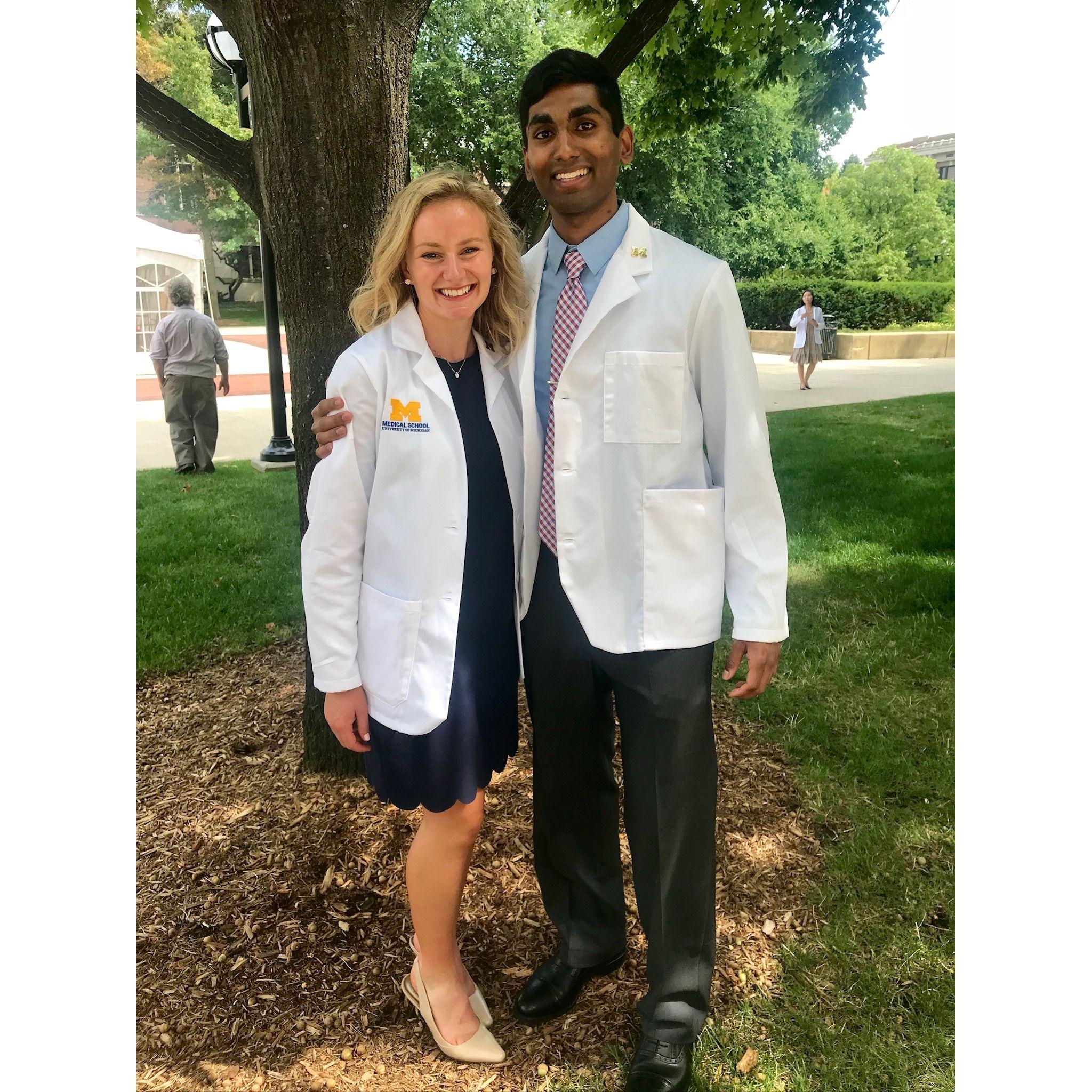 White coat ceremony marking the start of medical school - July 2018