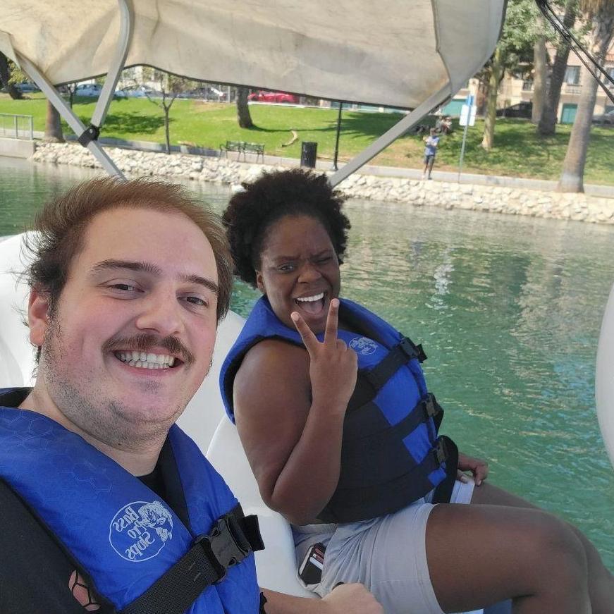 A date on the echo park swan boats