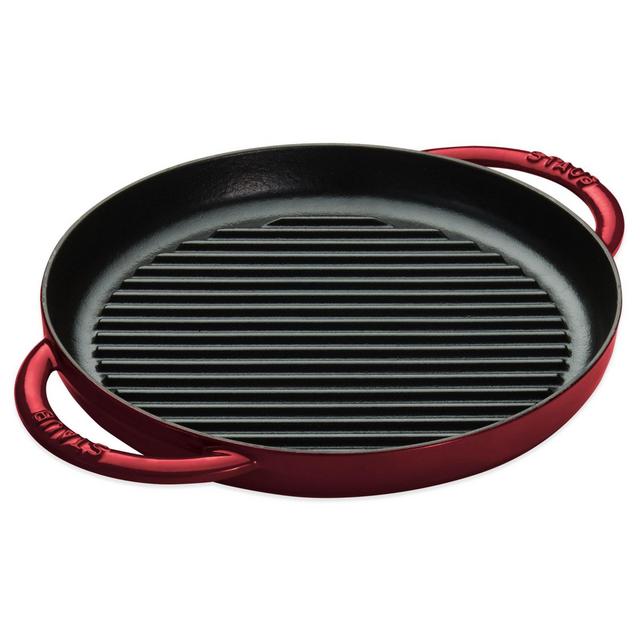 Staub 10-Inch Cast Iron Pure Grill in Grenadine