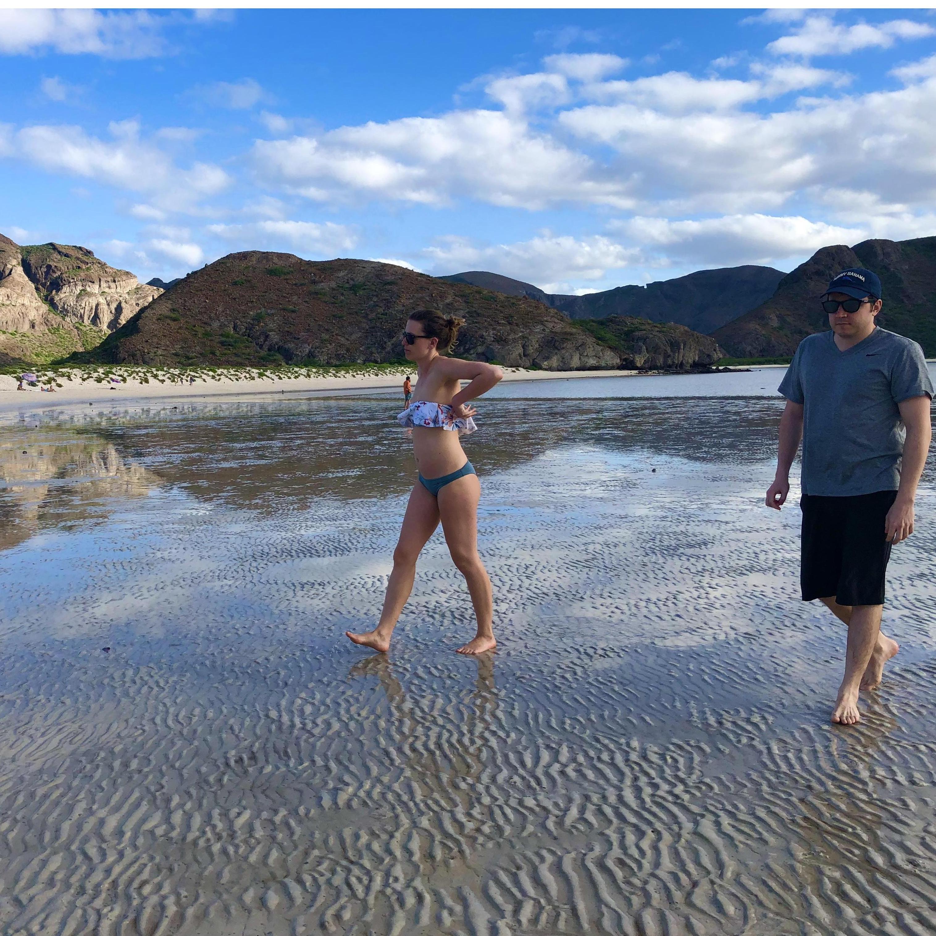 Low tide at Playa Balandra outside of La Paz