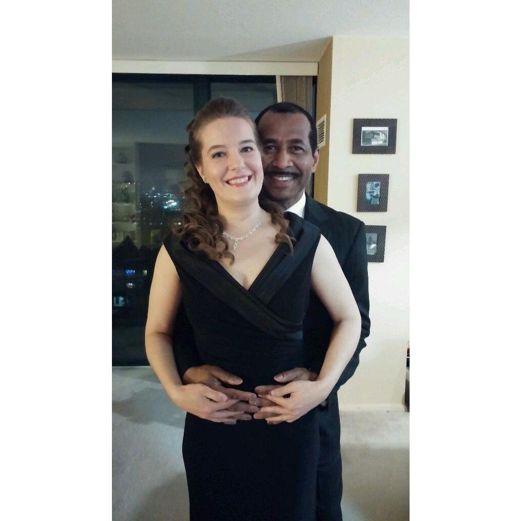 Getting ready to go ballroom dancing!