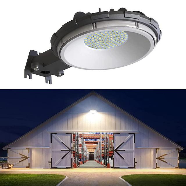LED Barn Light, deerdance Dusk to Dawn Outdoor Lighting with 80W 10000LM 5000K Daylight, IP65 Waterproof Area Street Light for Farmhouse Barns Garage Yard Warehouse Outdoor Security Lighting
