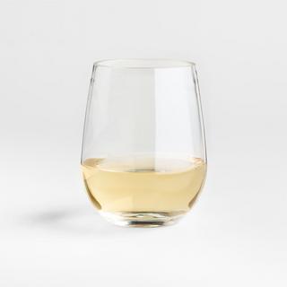 Aspen Acrylic Stemless White Wine Glass, Set of 6