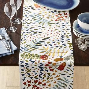 Milla Embroidered Floral Table Runner 90"