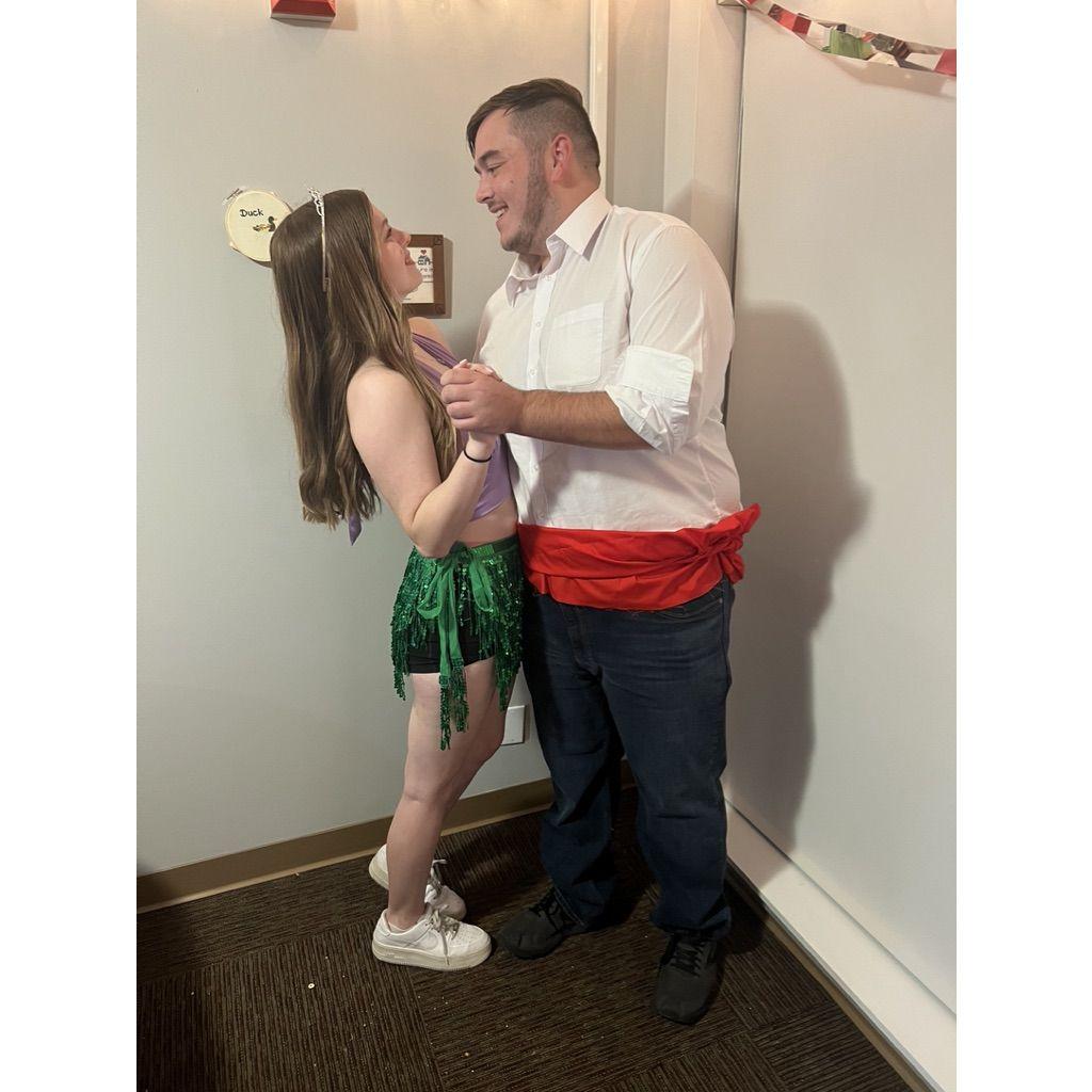 Halloween 2022 as Ariel and Eric