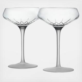 Lismore Arcus Champagne Coupe Glass, Set of 2