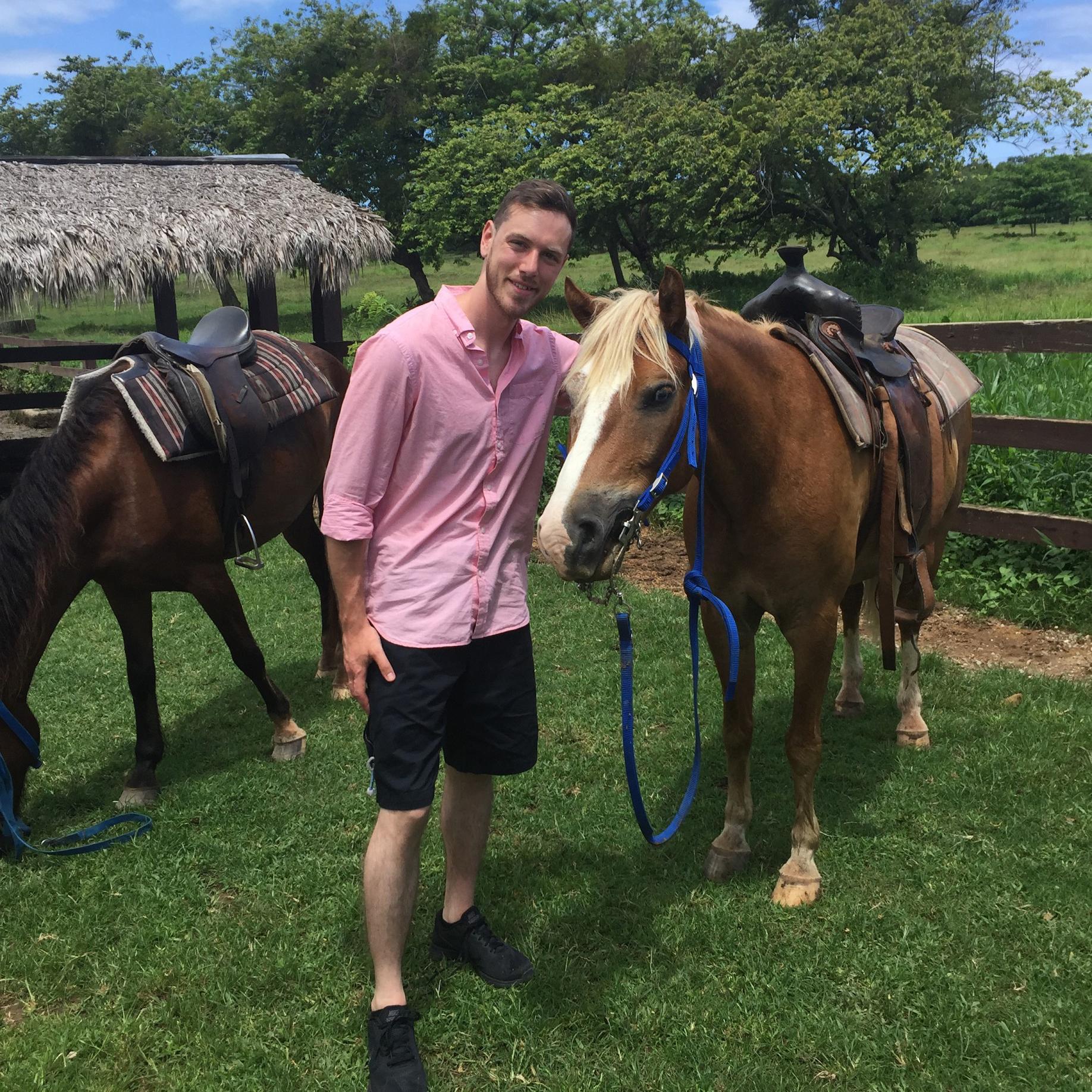 Roland fulfilling his cowboy goals