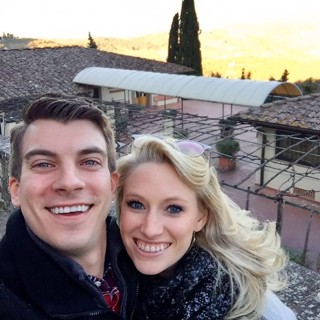 Where we first said "I love you" at this incredible vineyard in Tuscany, Italy after a full 38 hours of airports and 3 different planes to get here.