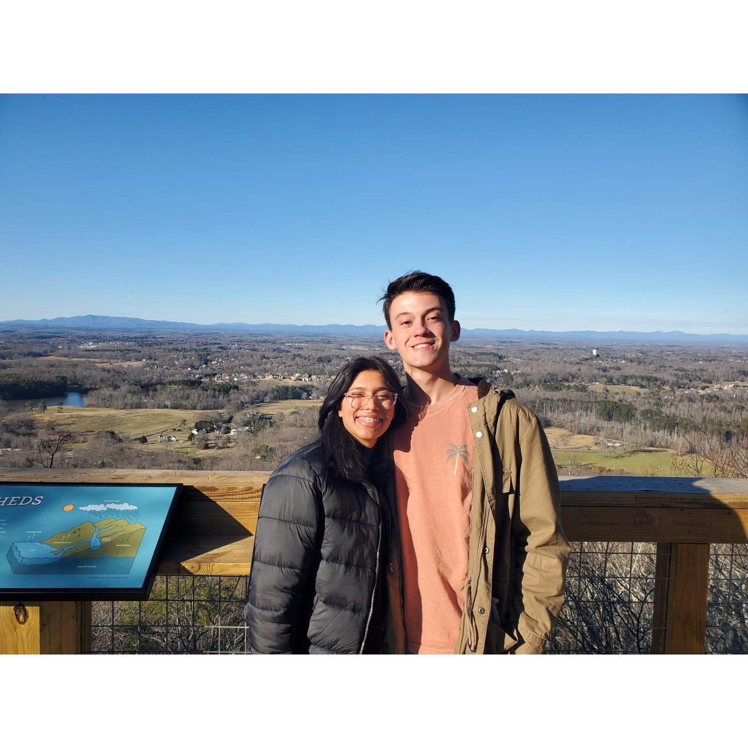 On a hike!
