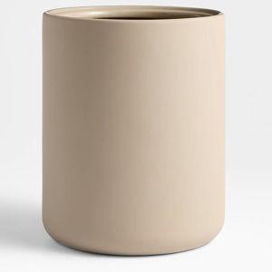 Trash Can - Sand Color | Crate & Barrel