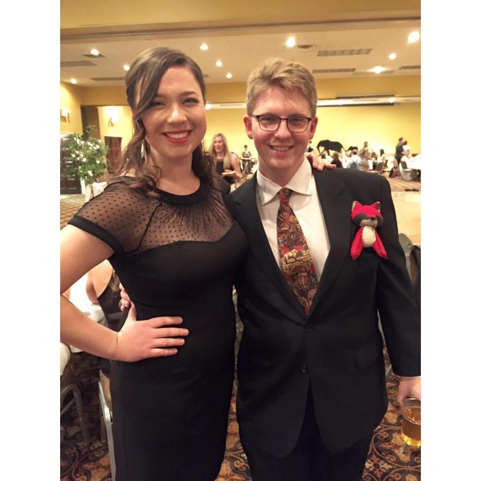 This was the first photo (Jan 2016). Our vet school had an annual formal event called Winter Fest. We both went without a date, but still enjoyed a dance (or two or ten) throughout the night.