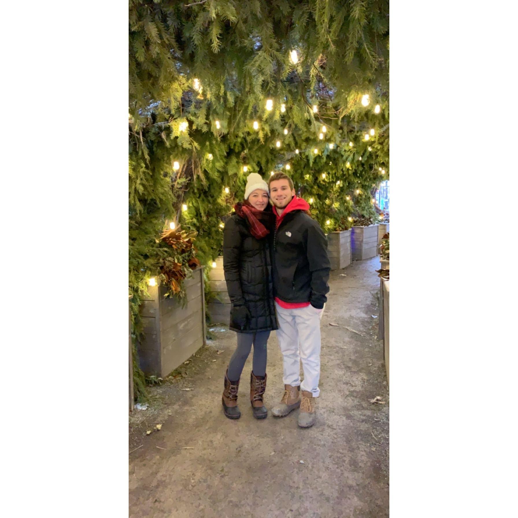 Downtown Detroit in the winter makes for romantic photo ops (thanks Ashley)!