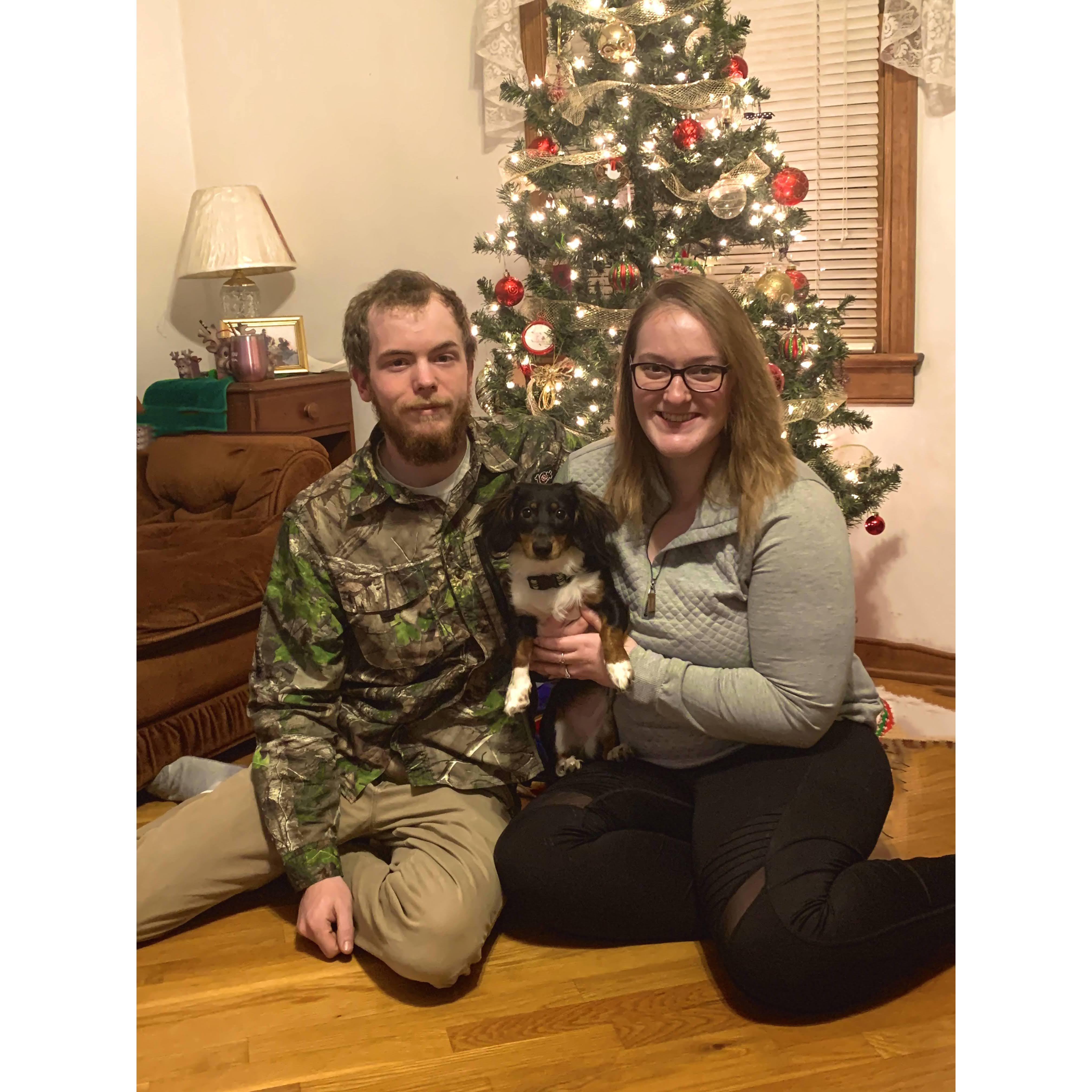 First Christmas Together with Roscoe