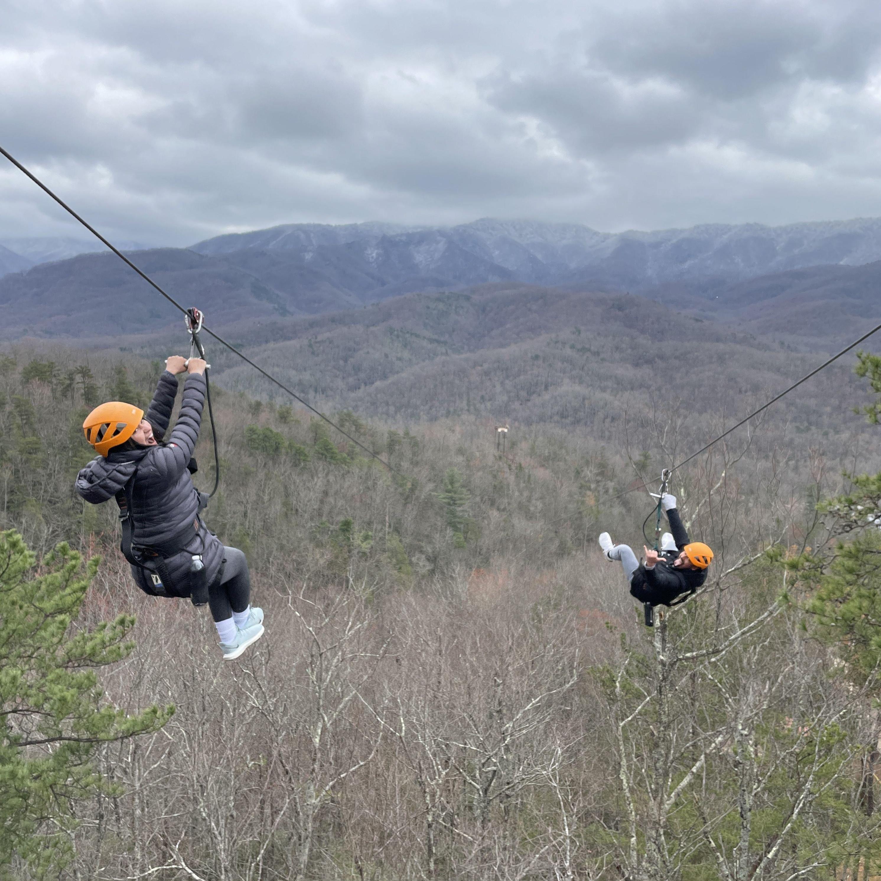 2023 - Zipline at Smoky Mountains.