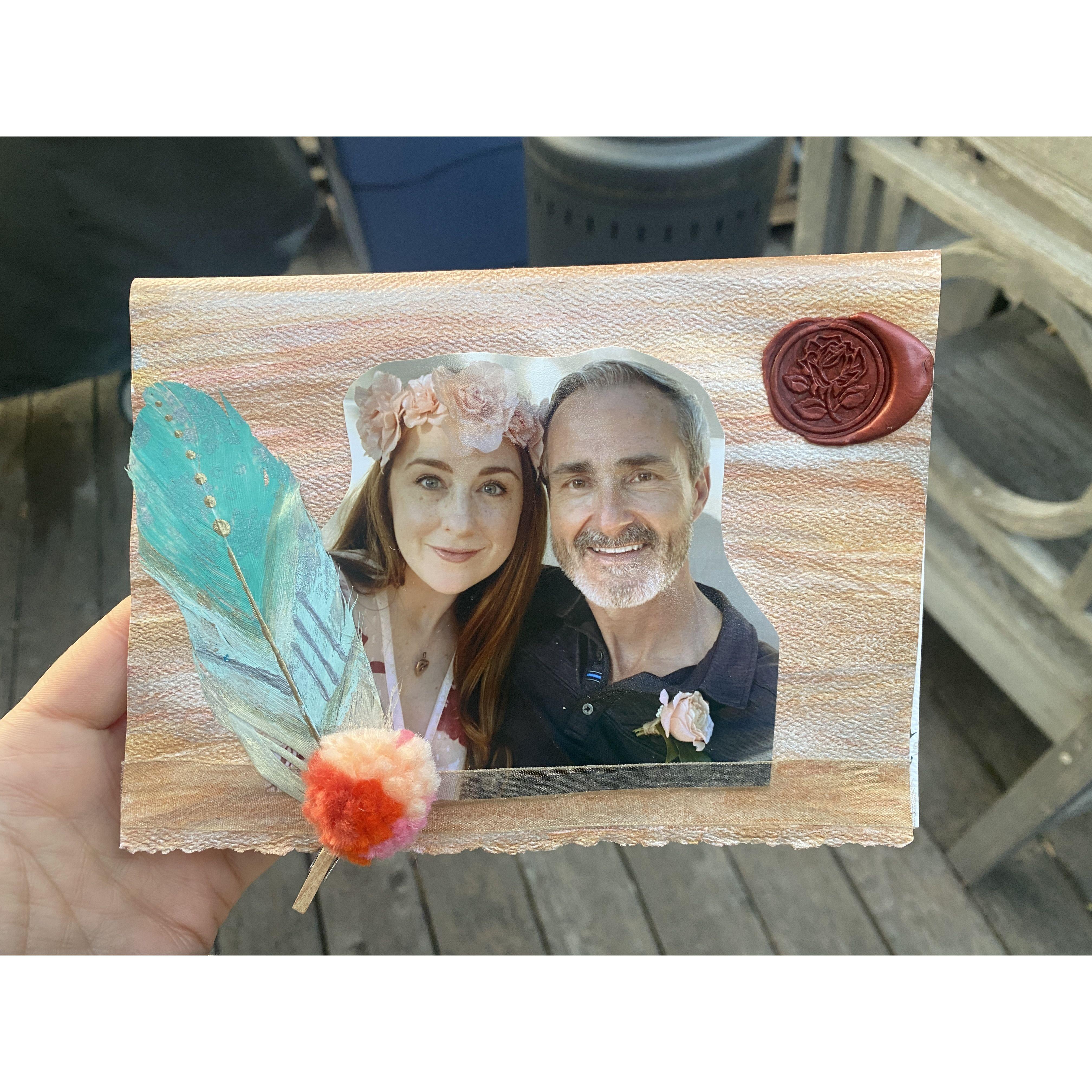 Two Year Anniversary Card I made for Robert