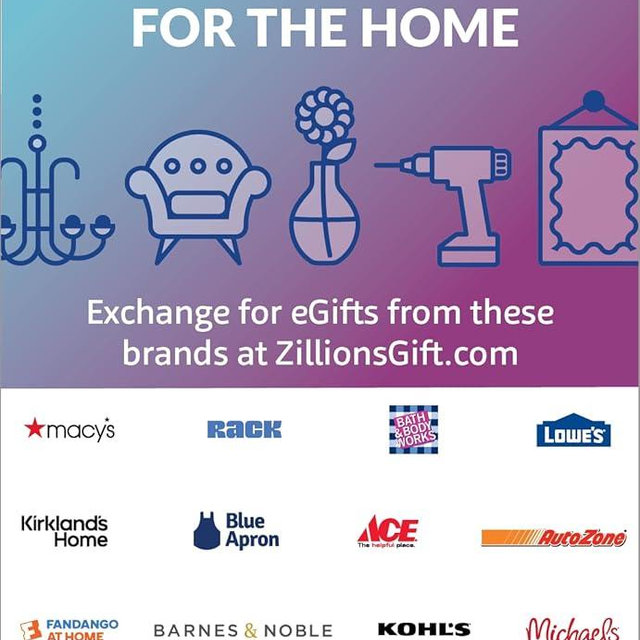 Zift Zillions For the Home Shopping Gift Card