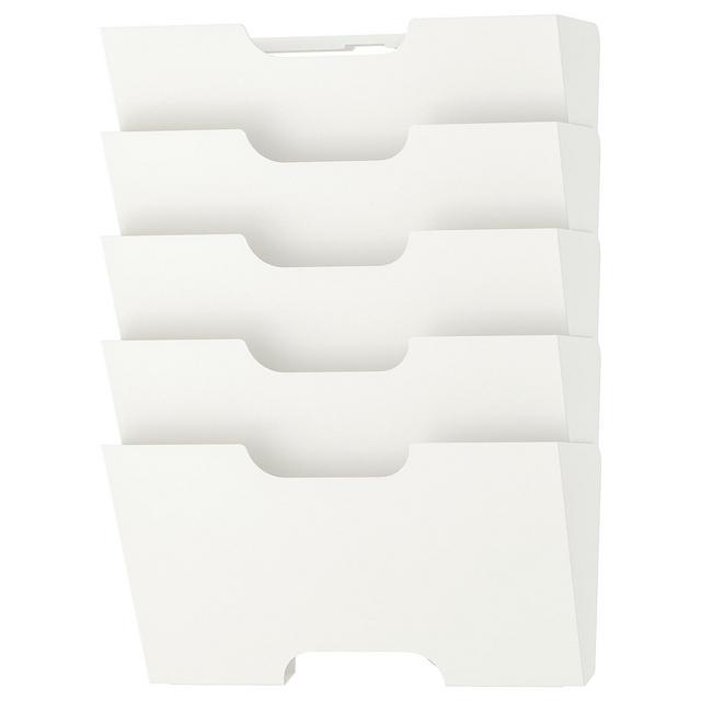 KVISSLE Wall magazine rack, white