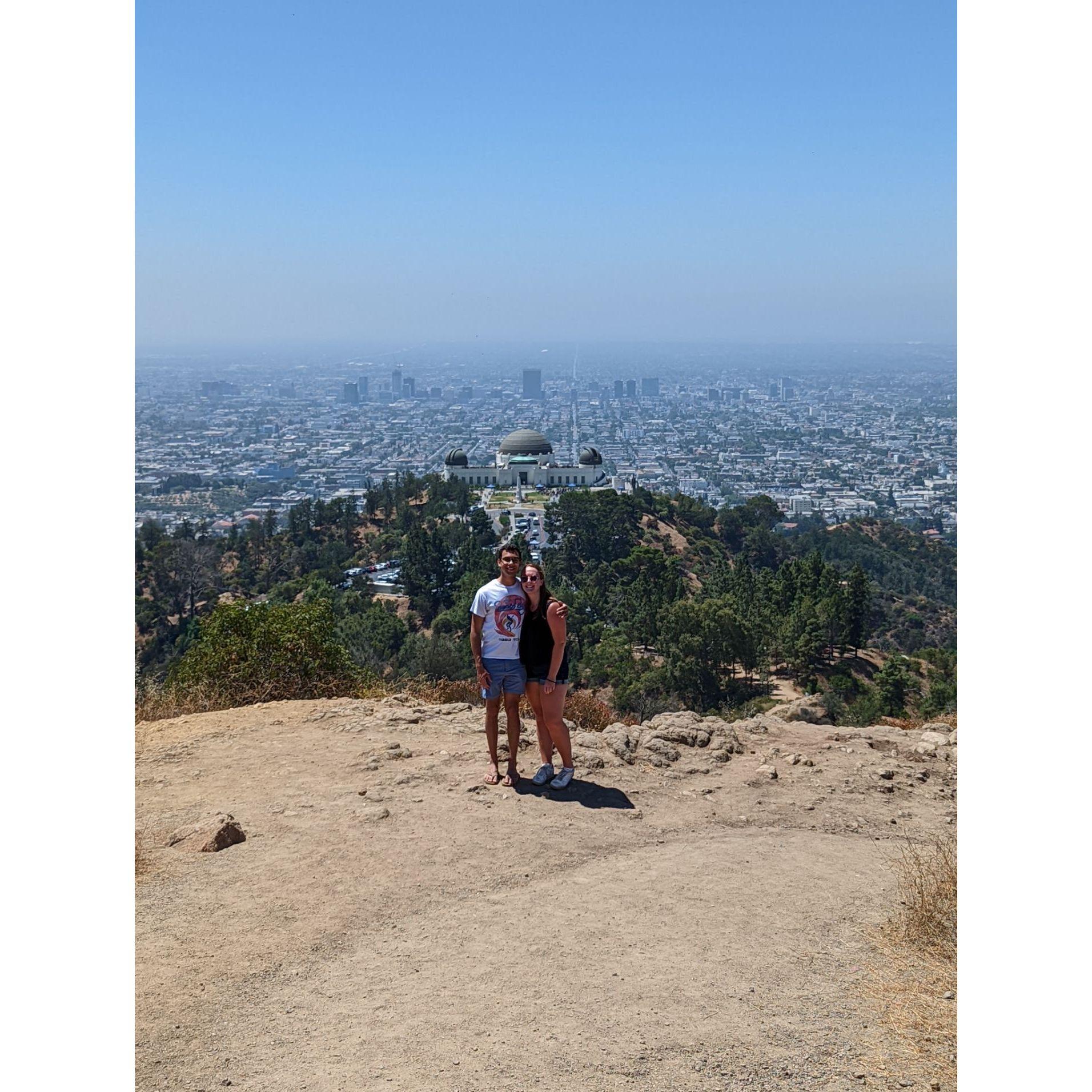 Hike to see the Griffith Observatory and Hollywood sign in LA!