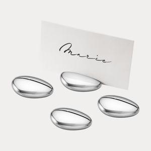 SKY table cardholders in stainless steel - 4pcs