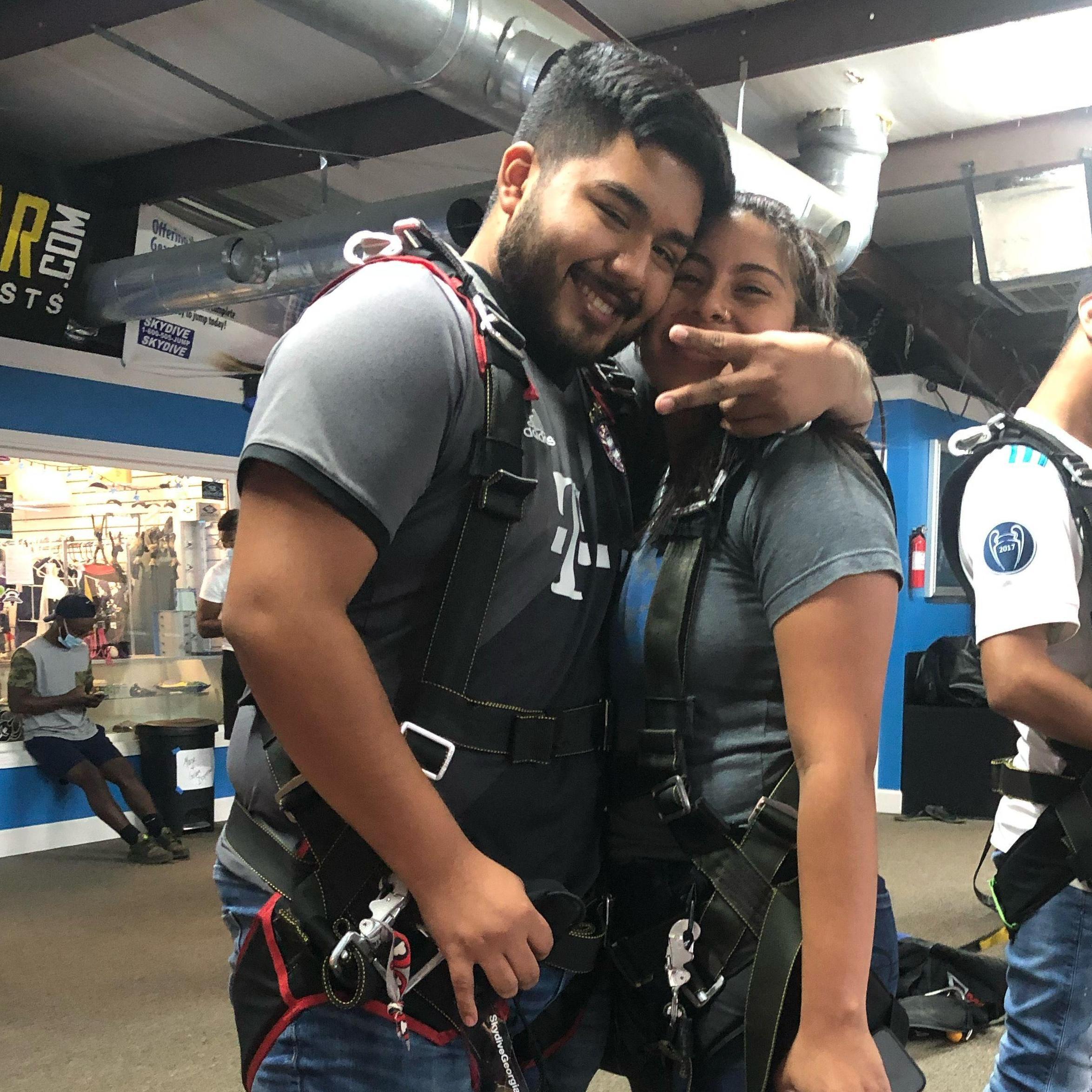 taken right before we went skydiving!