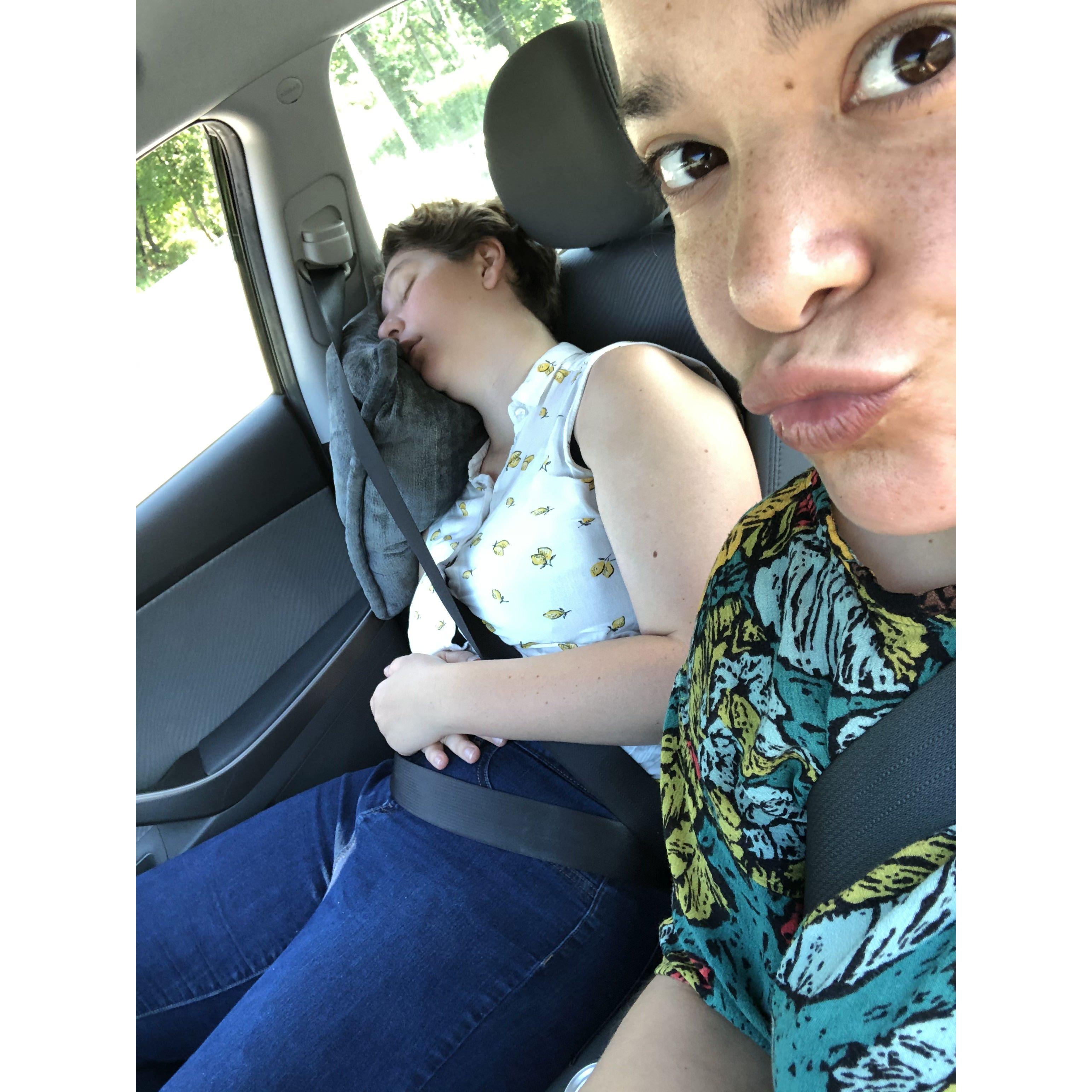 The advantages of being the driver is getting great opportunities to take pictures of your SO