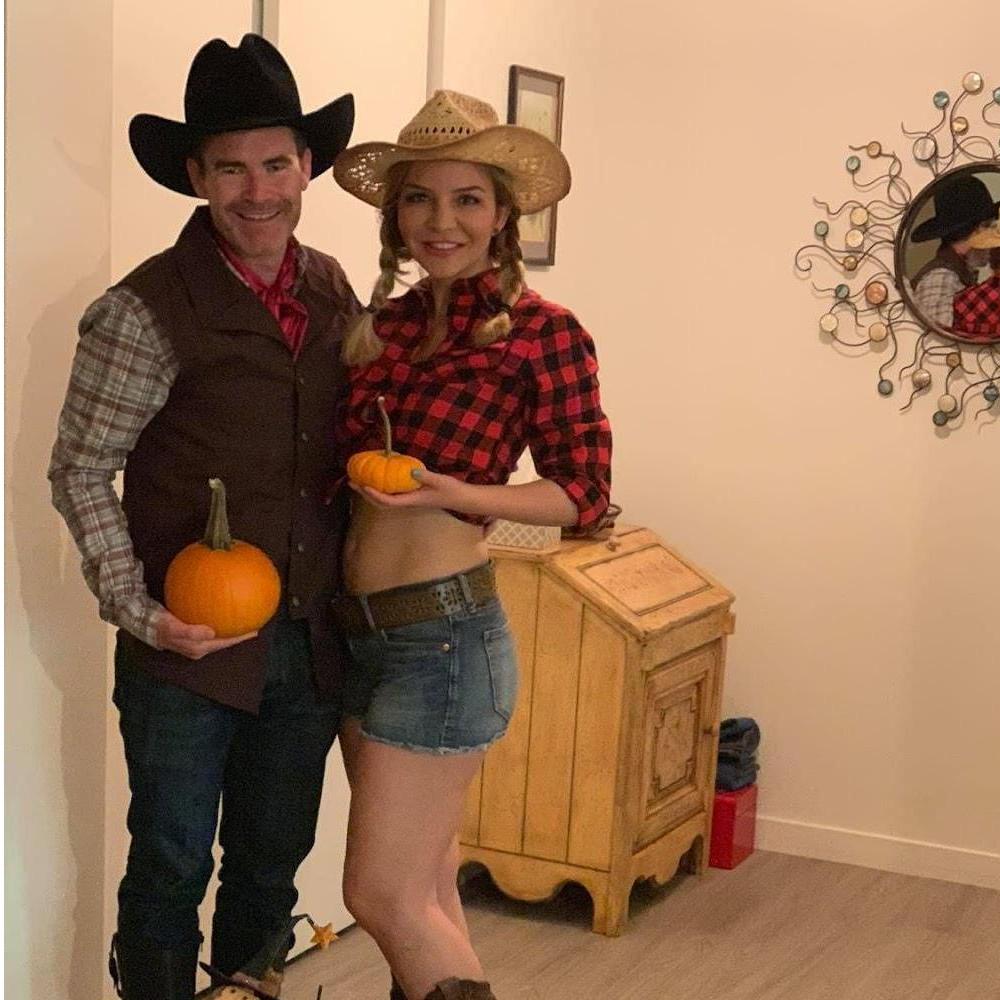 Halloween -- cowgirl and rancher