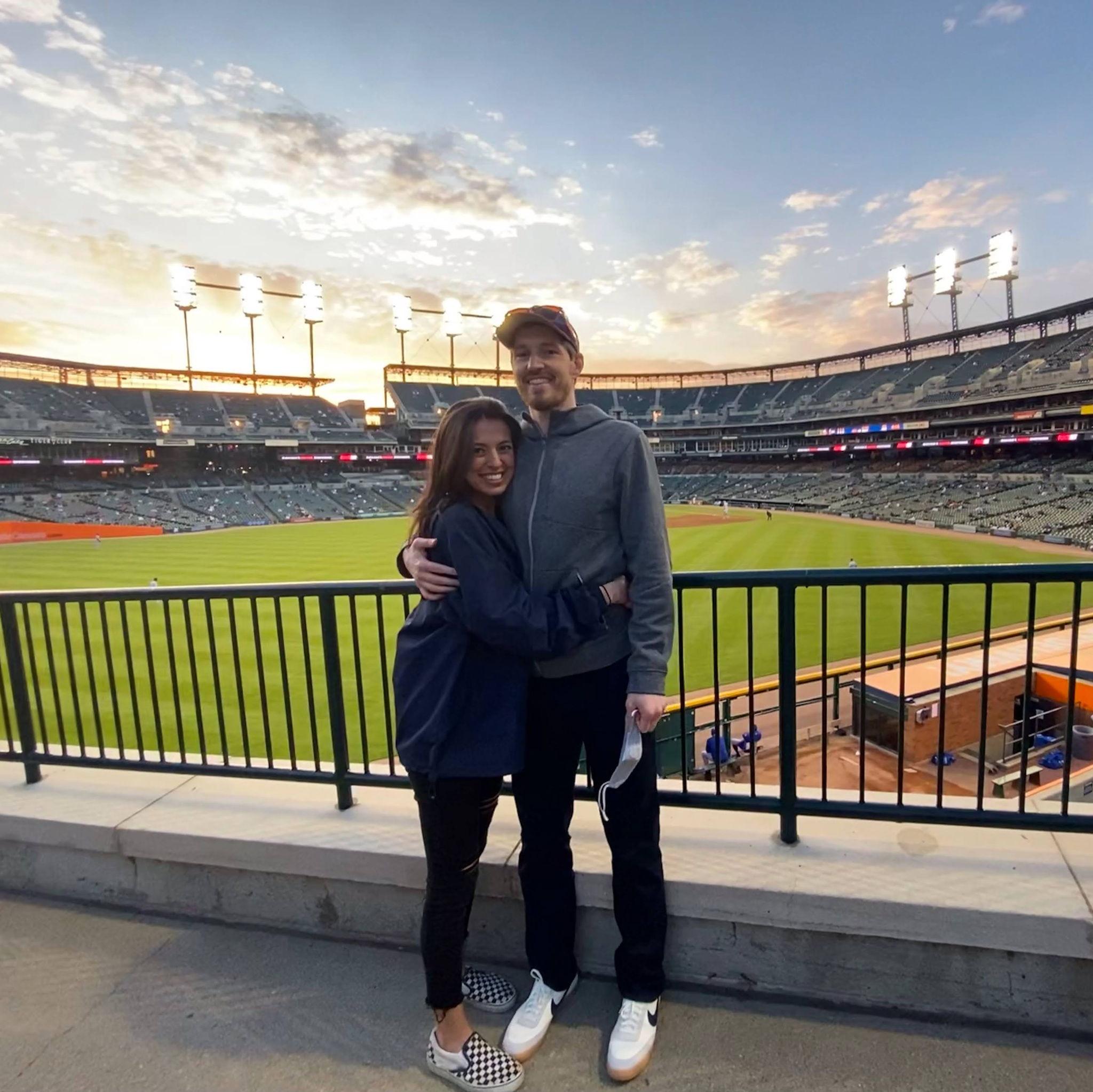 Our first of very many Tigers games