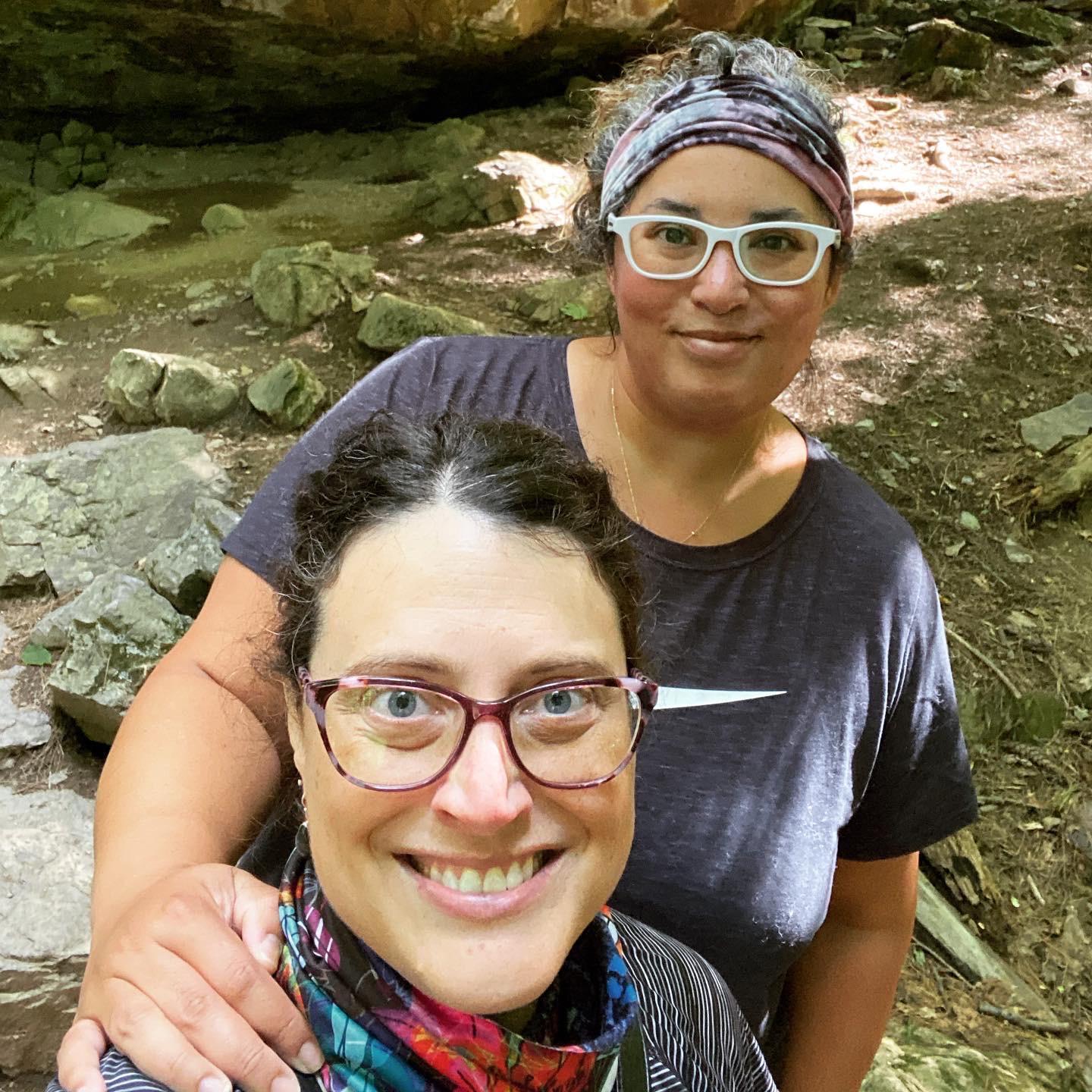 Hiking Mt. Philo in Vermont.