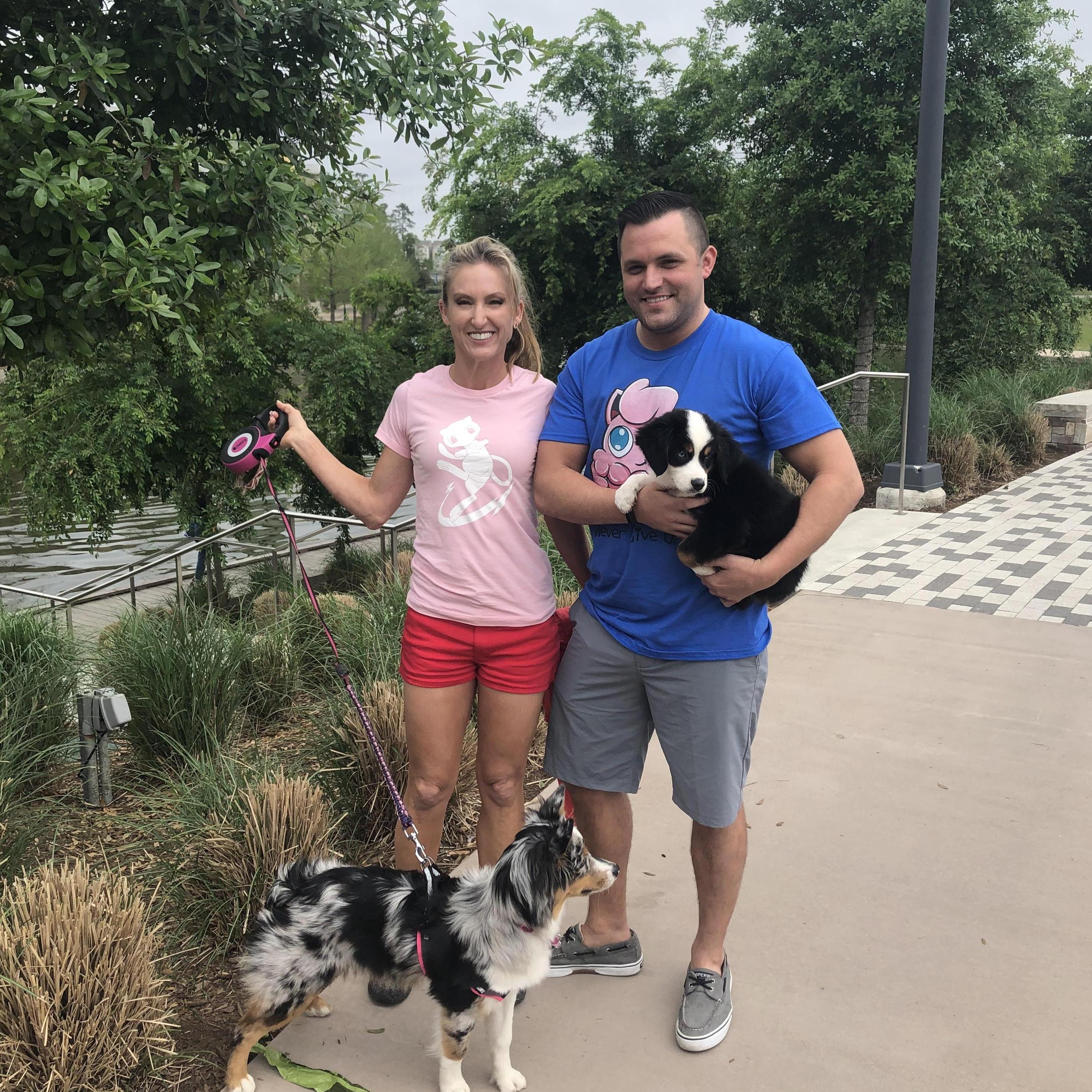 Pokemoning with the pups!