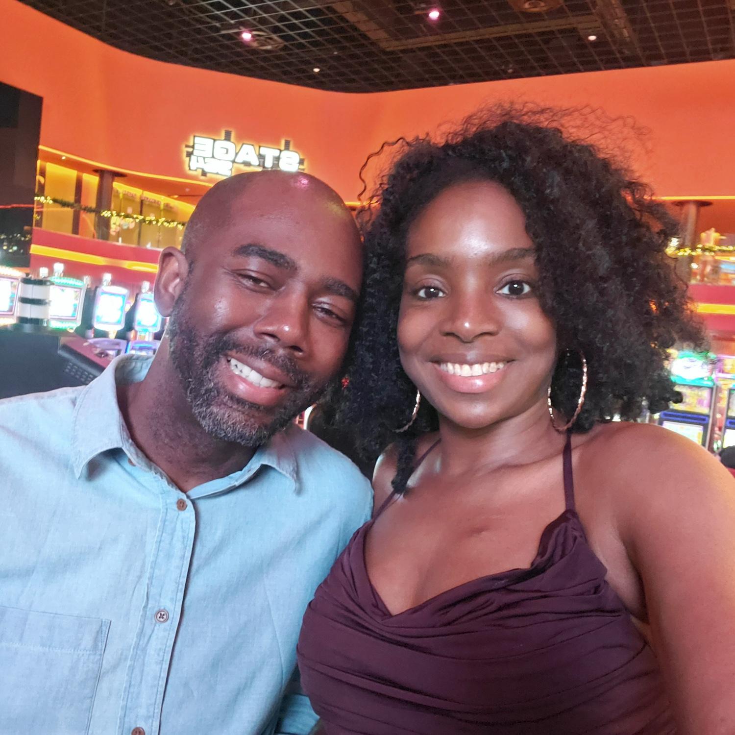 Finally got him out to salsa dance. Dania Beach, FL