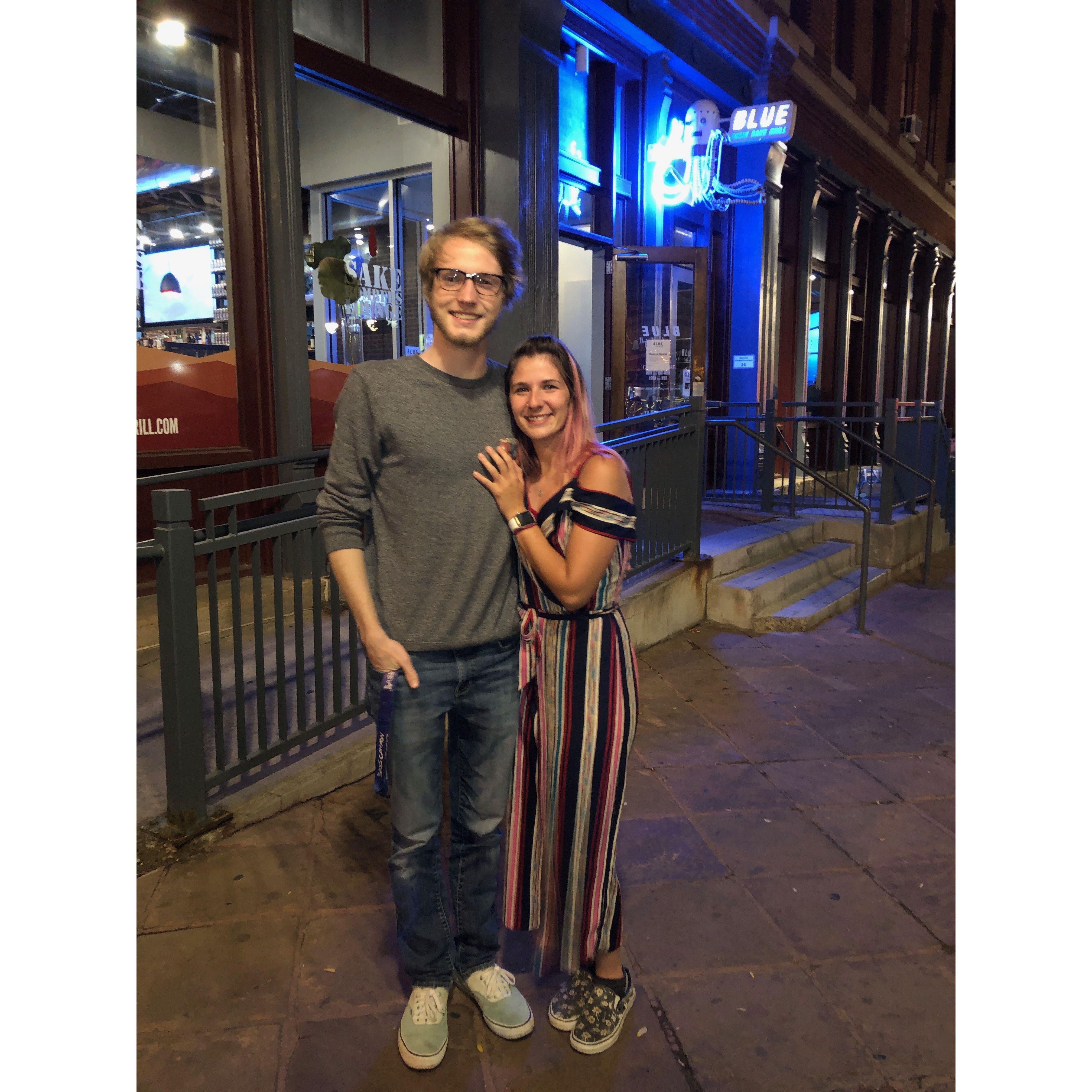 We moved in together even with the pandemic.