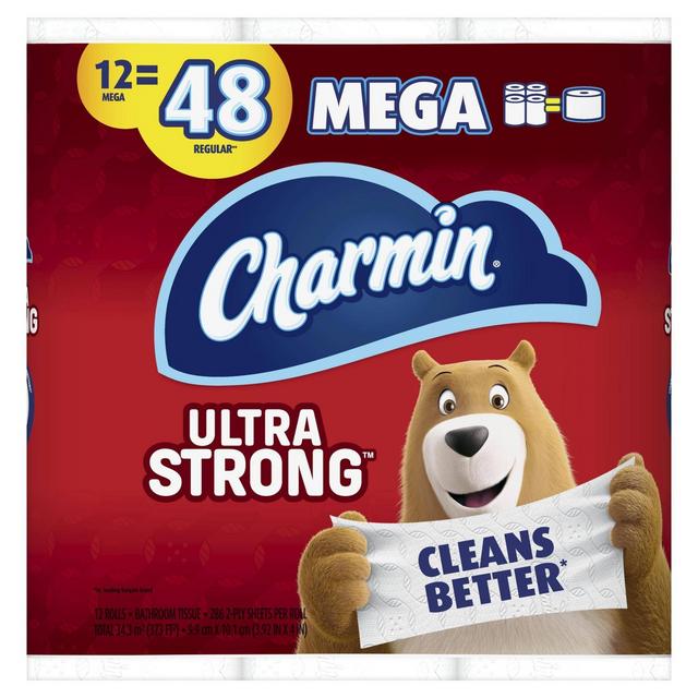 Charmin Ultra Strong Toilet Paper - 12 Mega Rolls
