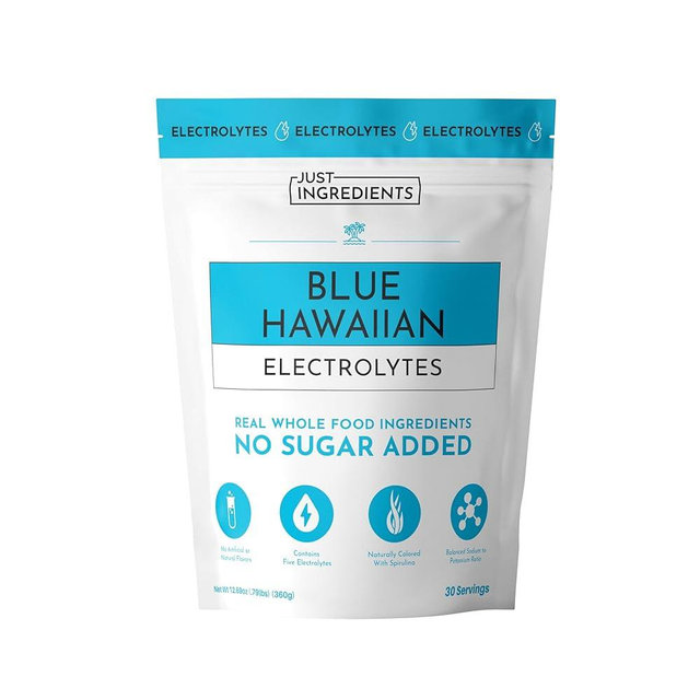 Blue Hawaiian Electrolytes Drink Mix | 30 Servings | Organic Coconut Water, Blue Spirulina & 5 Key Electrolytes | Supports Hydration, Electrolyte Balance & Muscle Recovery* | No Sugar Added